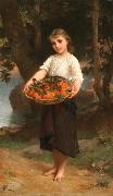 Emile Munier Girl with Basket of Oranges oil painting reproduction